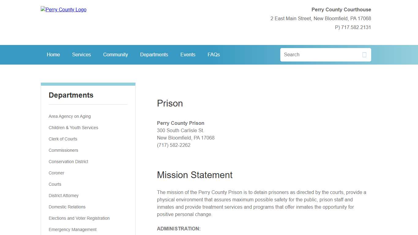 Prison - Perry County, PA